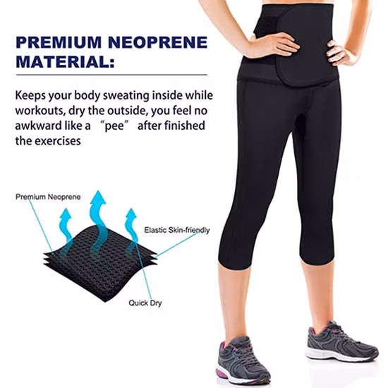 Leggings a basso prezzo con cintura da allenamento Cintura dimagrante in vita per donna