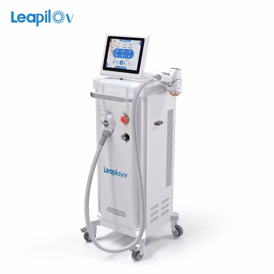 Nuovo arrivo 100 milioni di colpi non di cristallo 3 lunghezze d'onda Laser a diodi indolore 755nm 808nm 1064nm Depilazione laser